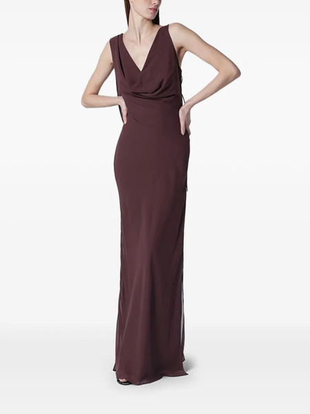  The Andamane Strappy Openback Maxi Dress - Purple 