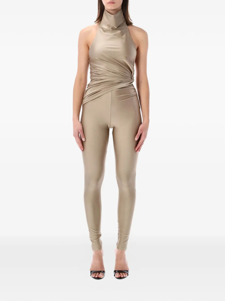  The Andamane Tatiana Halter-neck Knot Jumpsuit - Neutrals 