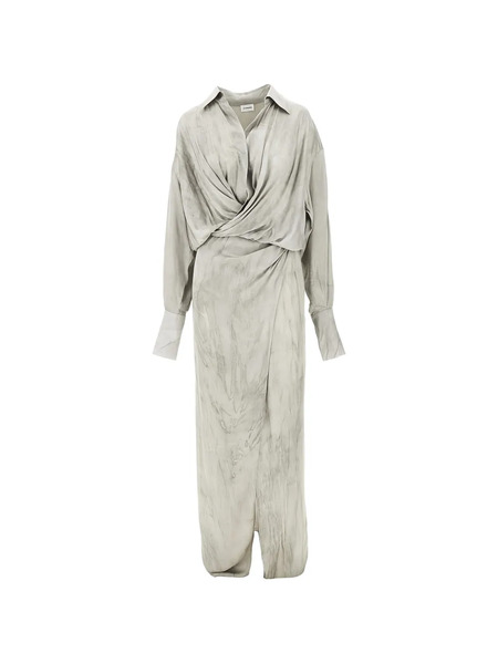  The Andamane Twisted Shirt Dress - Neutrals 