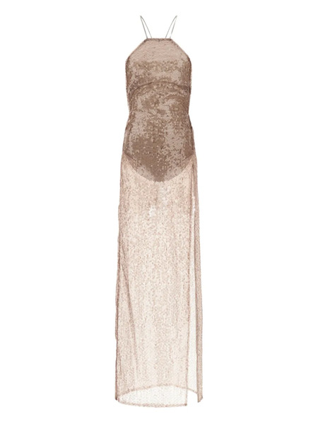  The Andamane West Sequin-appliqué Maxi Dress - Pink 