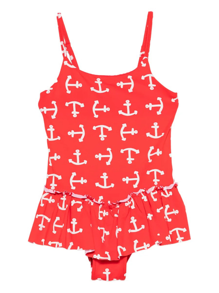 The Animals Observatory Anchor-print Swimsuit - Red 