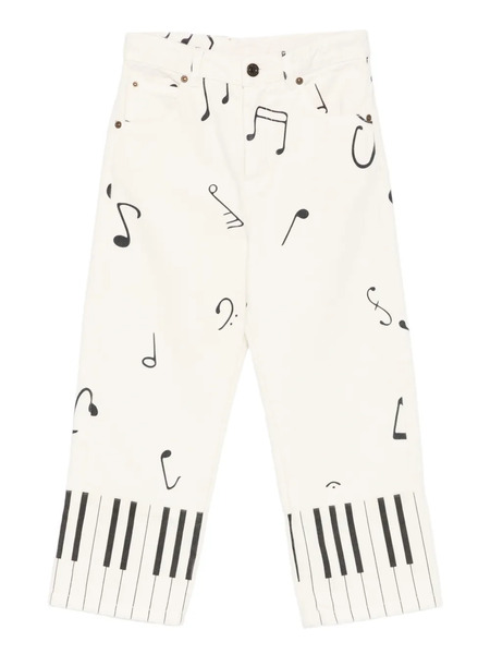 The Animals Observatory Ant Musical-print Trousers - Neutrals 