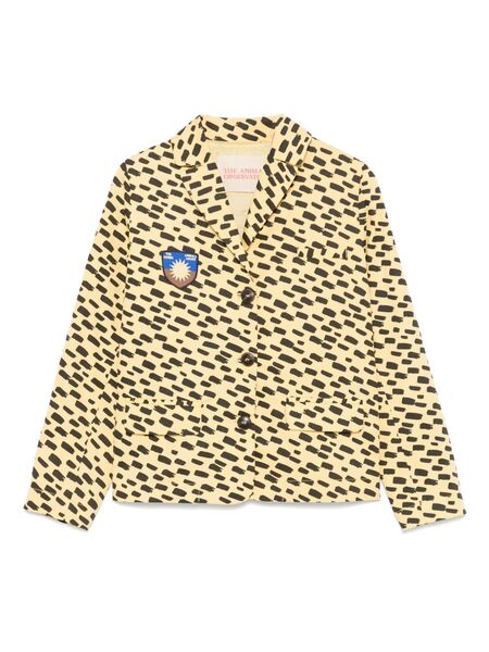  The Animals Observatory Cheetah-print Blazer - Yellow 