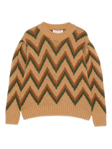  The Animals Observatory Chevron-pattern Sweater - Brown 