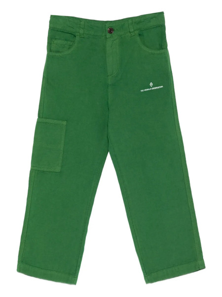  The Animals Observatory Condor Embroidered-logo Trousers - Green 