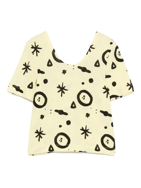  The Animals Observatory Crayfish Graphic-print T-shirt - Yellow 