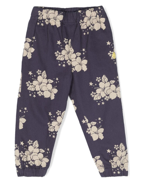  The Animals Observatory Elephant Floral-print Trousers - Blue 