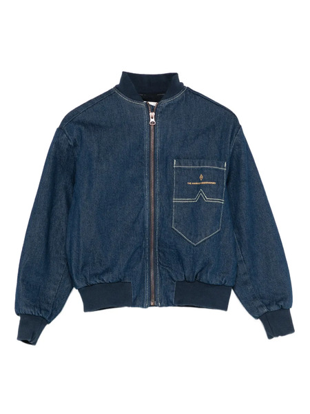  The Animals Observatory Finch Denim Bomber Jacket - Blue 