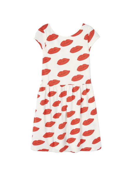  The Animals Observatory Flamingo Print Dress - White 