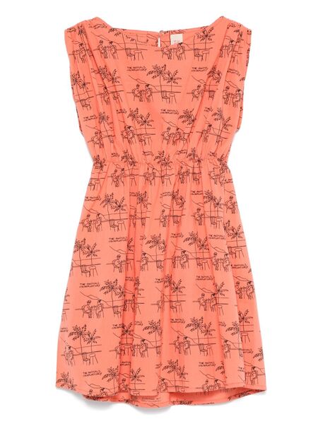 The Animals Observatory Graphic-print Dress - Orange 