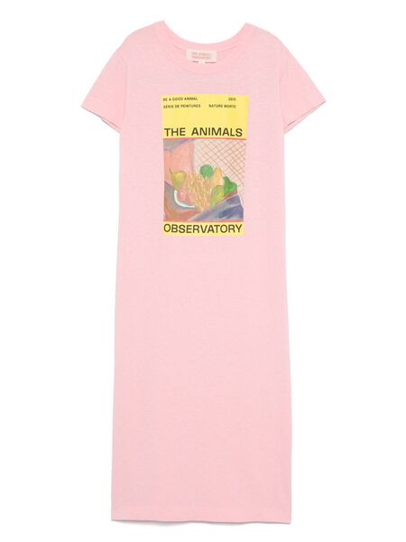  The Animals Observatory Graphic-print Dress - Pink 