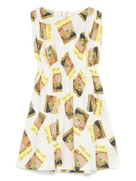  The Animals Observatory Graphic-print Dress - White 