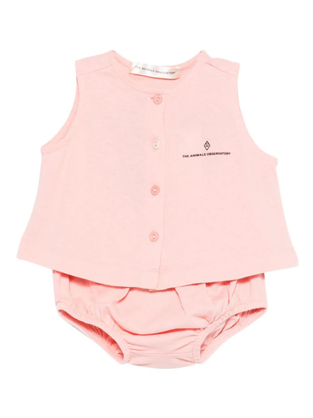  The Animals Observatory Graphic-print Shorts Set - Pink 