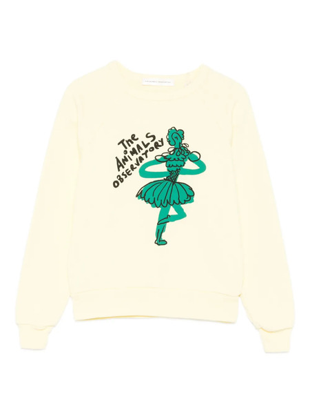  The Animals Observatory Graphic-print Sweatshirt - Yellow 