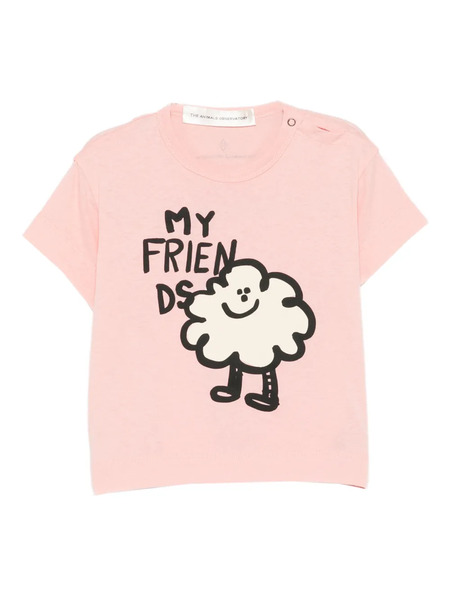  The Animals Observatory Graphic Print Top - Pink 