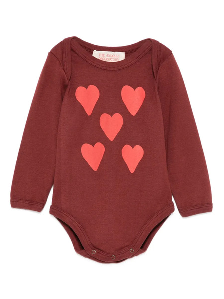  The Animals Observatory Heart-print Body - Red 