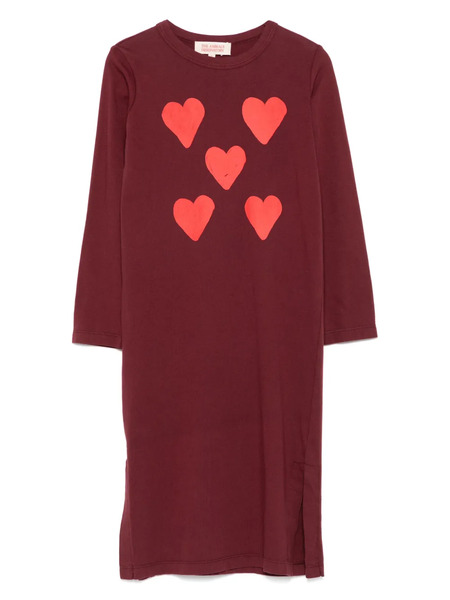  The Animals Observatory Heart-print Dress - Red 