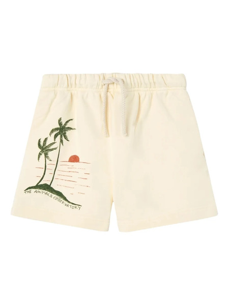  The Animals Observatory Hedgehog Print Shorts - Neutrals 