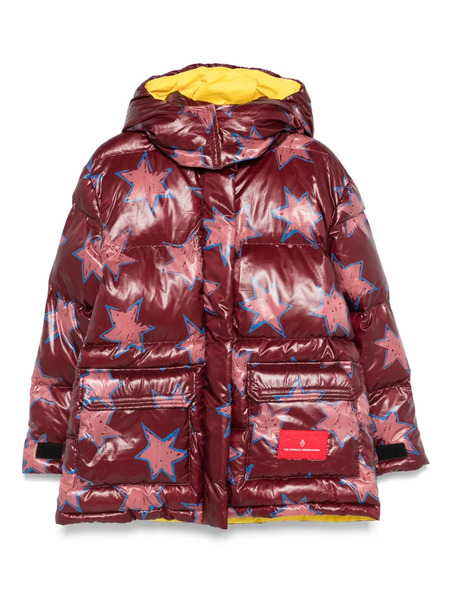  The Animals Observatory Lemur Star-print Puffer Jacket - Red 