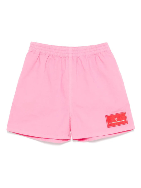  The Animals Observatory Logo-patch Shorts - Pink 