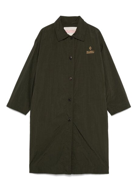  The Animals Observatory Logo-print Raincoat - Green 