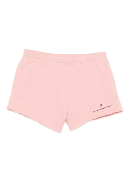  The Animals Observatory Logo-print Shorts - Pink 