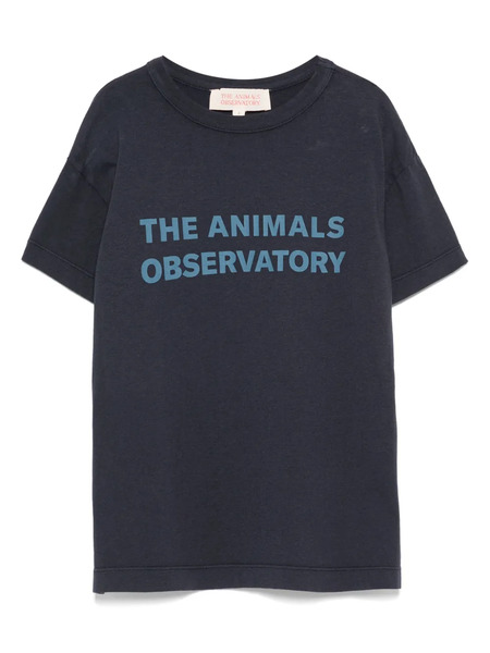  The Animals Observatory Logo-print T-shirt - Blue 