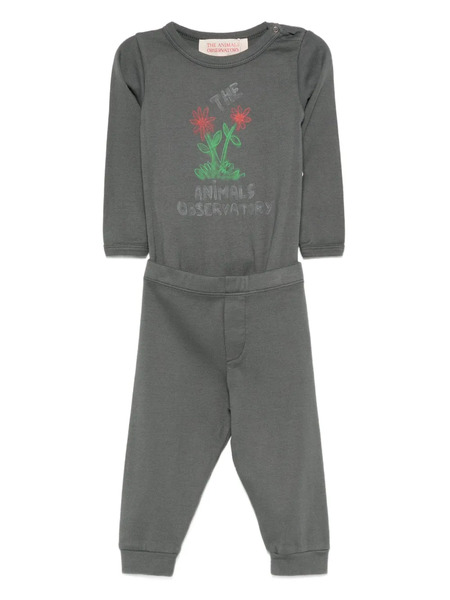  The Animals Observatory Logo-print Tracksuit Set - Grey 
