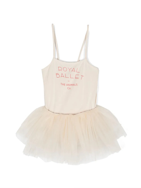  The Animals Observatory Piranha Tutu-skirt Dress - Neutrals 