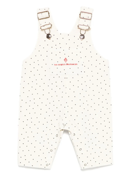  The Animals Observatory Polka-dot Dungarees - Neutrals 