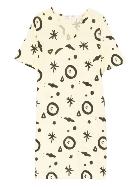  The Animals Observatory Printed Short-sleeve Dress - Yellow 