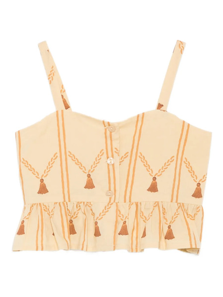  The Animals Observatory Printed Sleeveless Blouse - Neutrals 