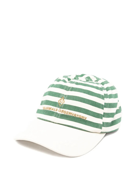  The Animals Observatory Striped Logo Cap - Neutrals 