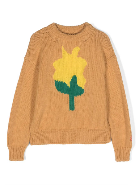  The Animals Observatory The Flower Bull Wool Jumper - Yellow 