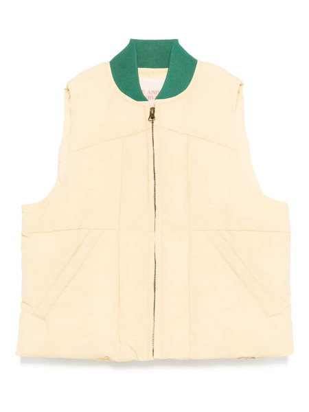  The Animals Observatory Zip-up Quilted Gilet - Neutrals 