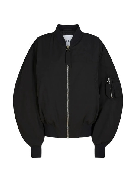  The Attico Anja Zip-up Bomber Jacket - Black 