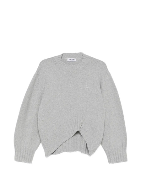  The Attico Asymmetric-hem Sweater - Grey 