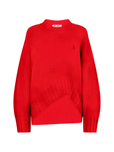  The Attico Asymmetric Sweater - Red 