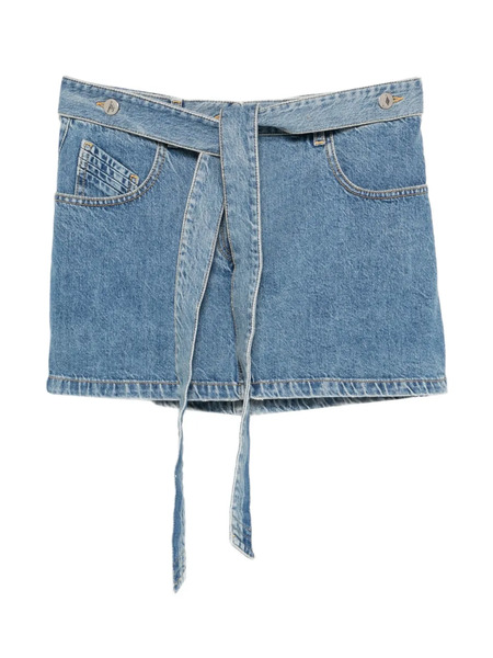  The Attico Belted Mini Skirt - Blue 