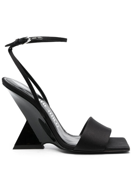  The Attico Cheope 105mm Sandals - Black 