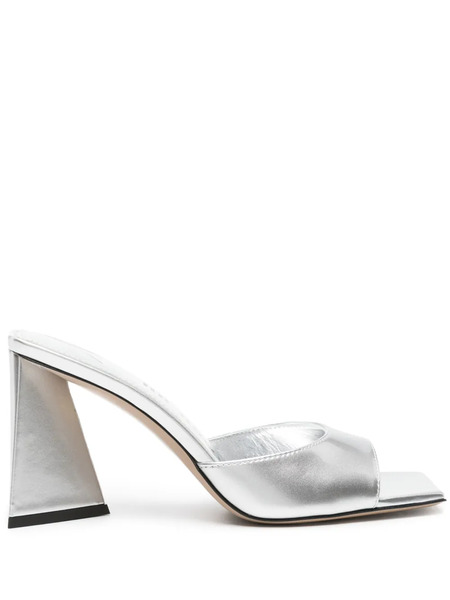  The Attico Devon Metallic Sandals - Silver 