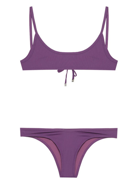  The Attico Fine-ribbed Bikini - Purple 