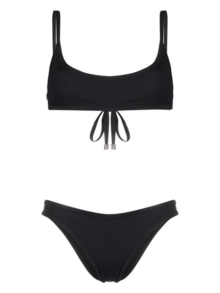  The Attico Fine-ribbed Bikini Set - Black 
