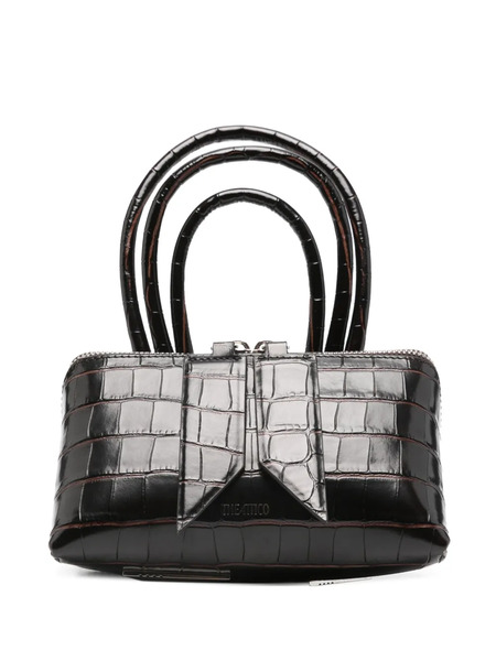 The Attico Friday Croc Embossed Mini Bag - Brown 