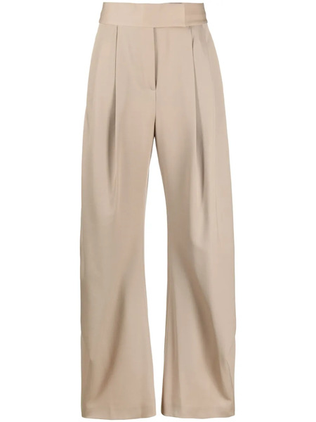  The Attico Gary Virgin-wool Trousers - Brown 