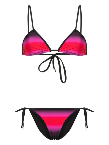  The Attico Gradient-effect Bikini - Black 