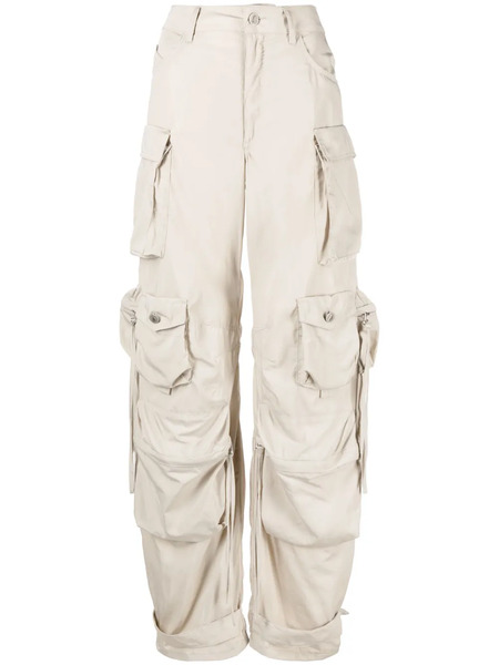 The Attico High-waisted Cargo Trousers - Neutrals 