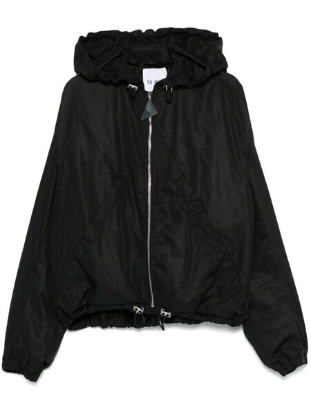  The Attico Hooded Bomber Jacket - Black 