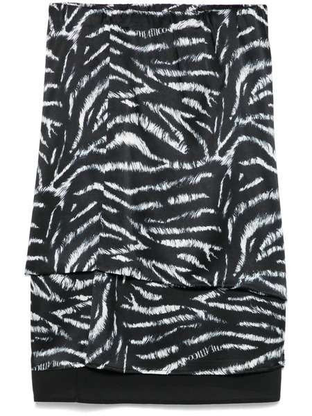  The Attico Layered Skirt - Black 