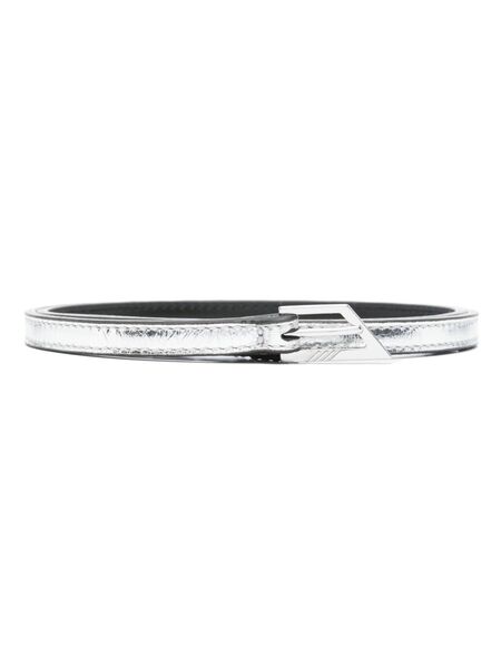  The Attico Logo-buckle Belt - Silver 